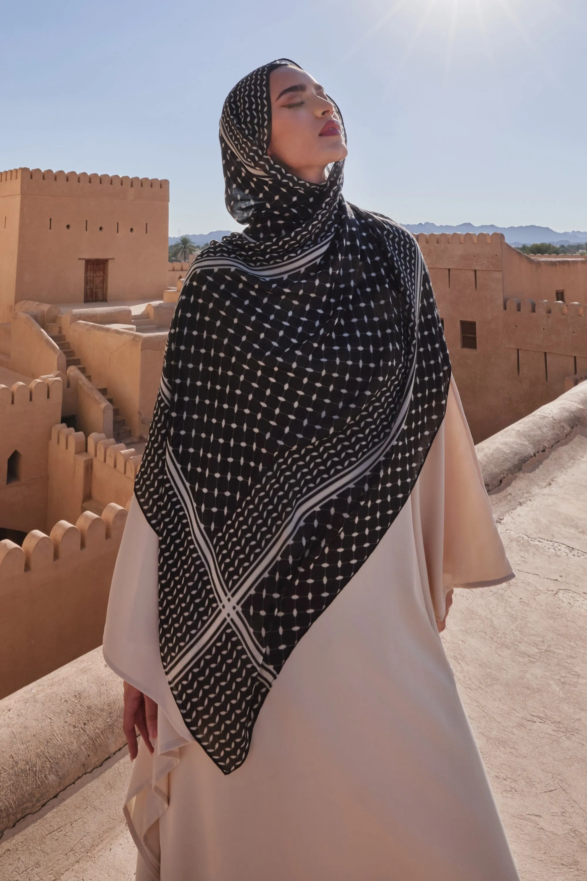 Keffiyeh Modal Hijab - Rebel