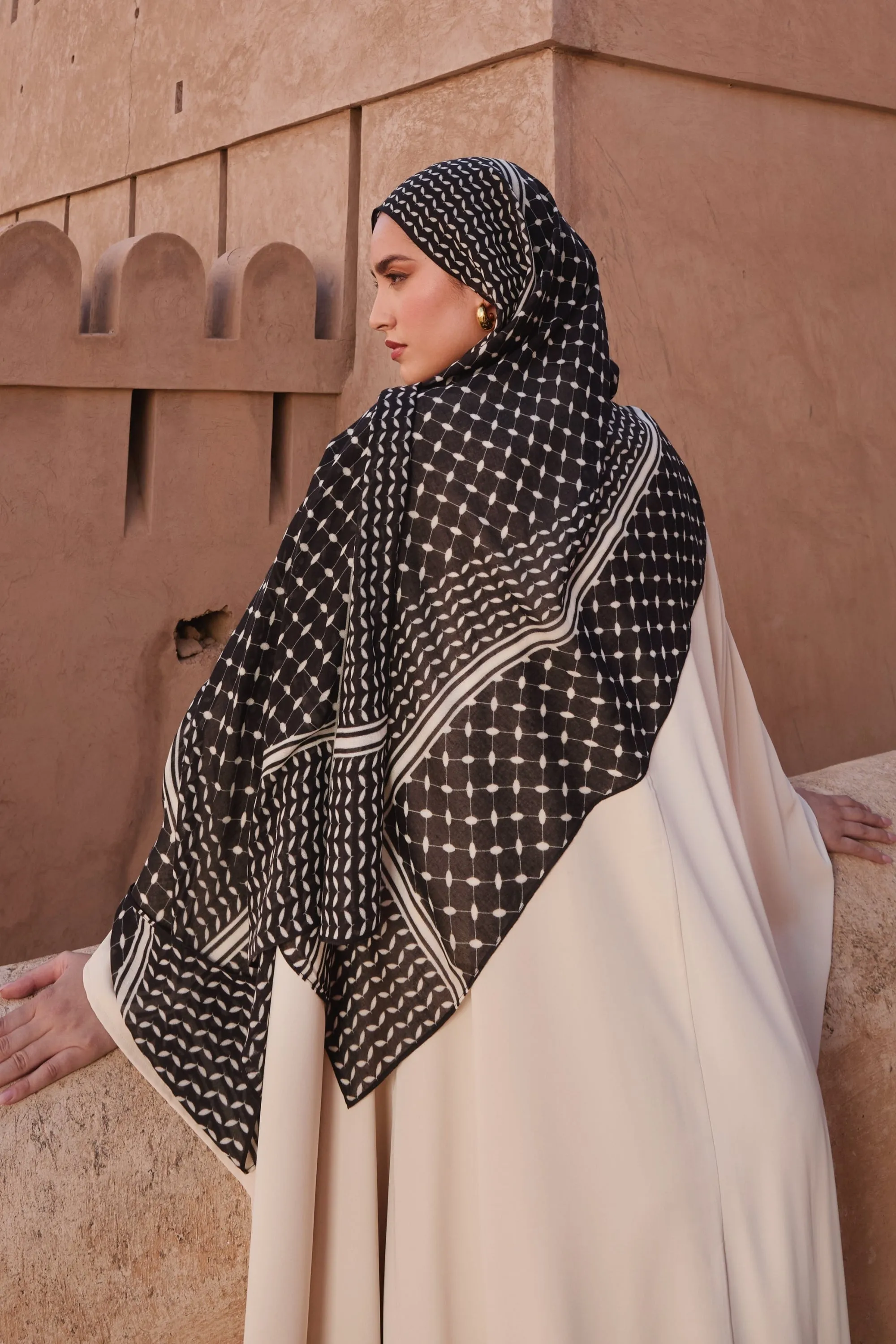 Keffiyeh Modal Hijab - Rebel