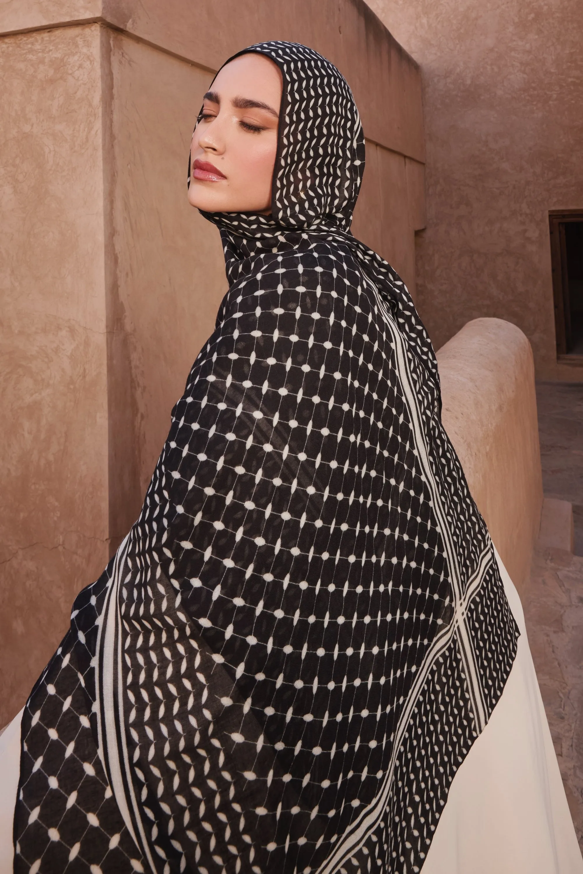 Keffiyeh Modal Hijab - Rebel
