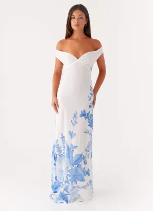Krissa Maxi Dress - Blue Floral