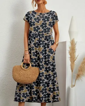 Large Flowers Dress