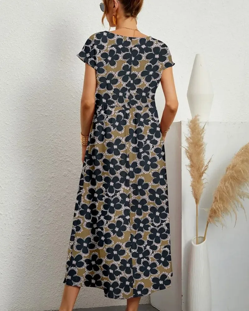 Large Flowers Dress