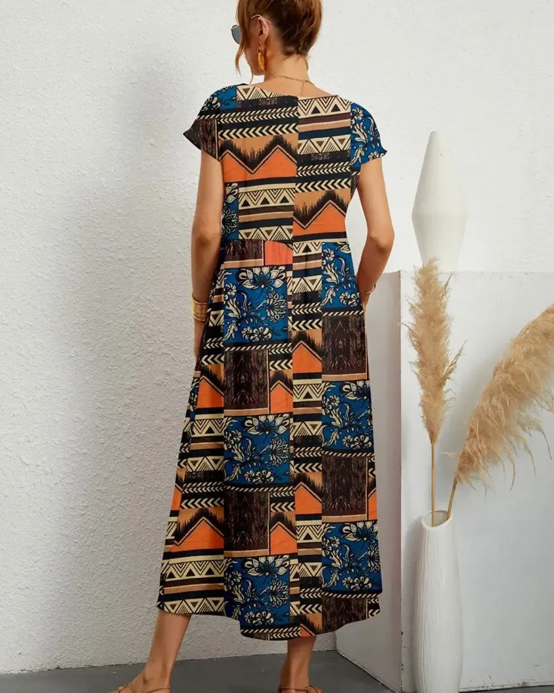 Large Flowers Dress
