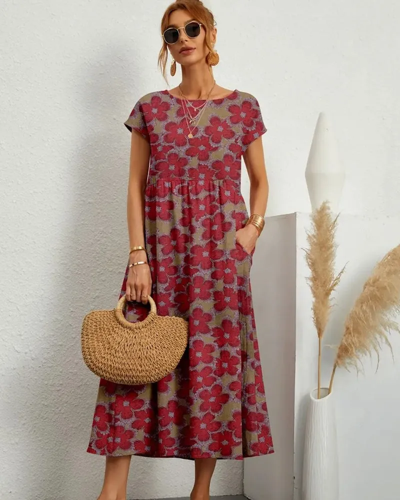 Large Flowers Dress