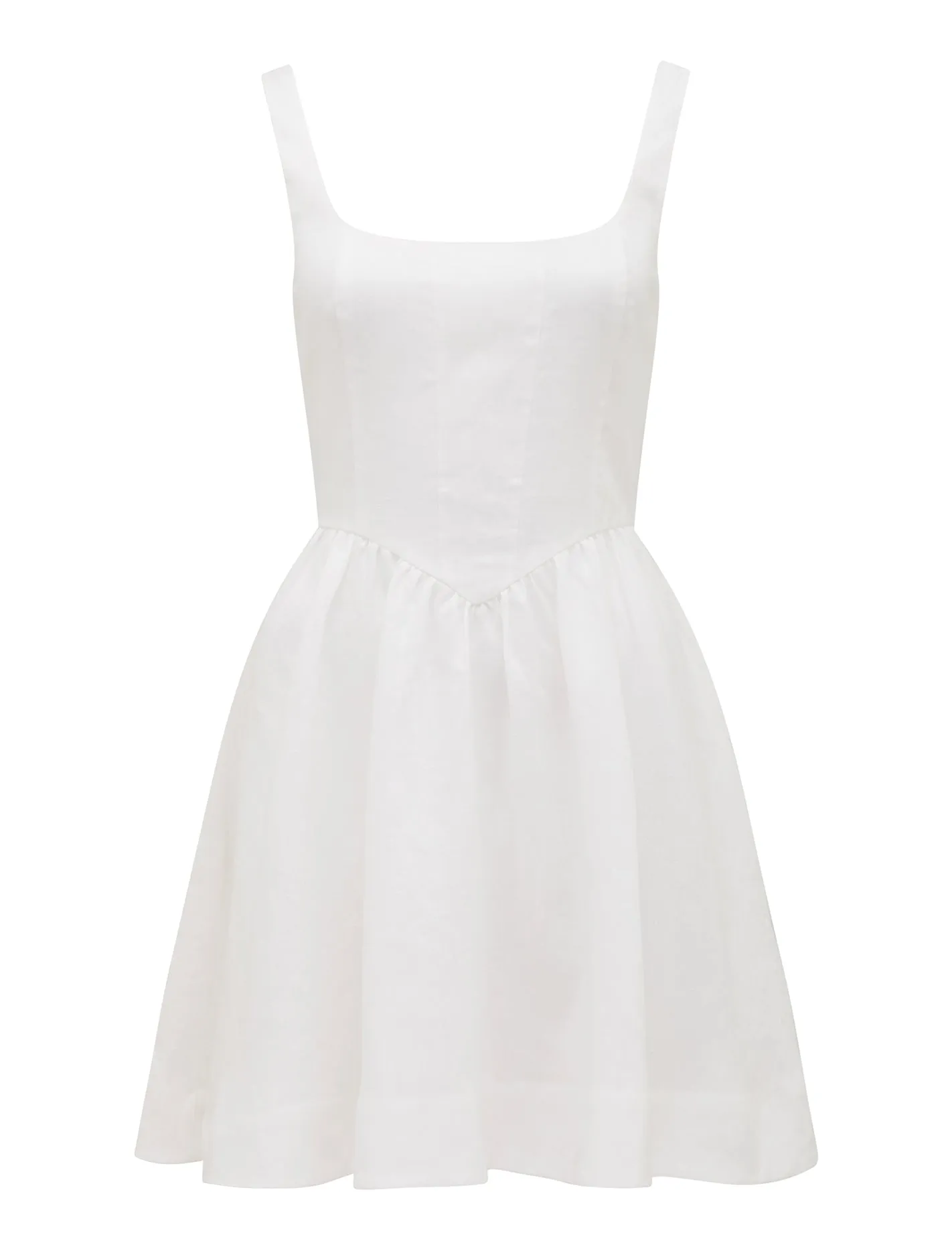 Lauren Linen Seam Detail Mini Dress