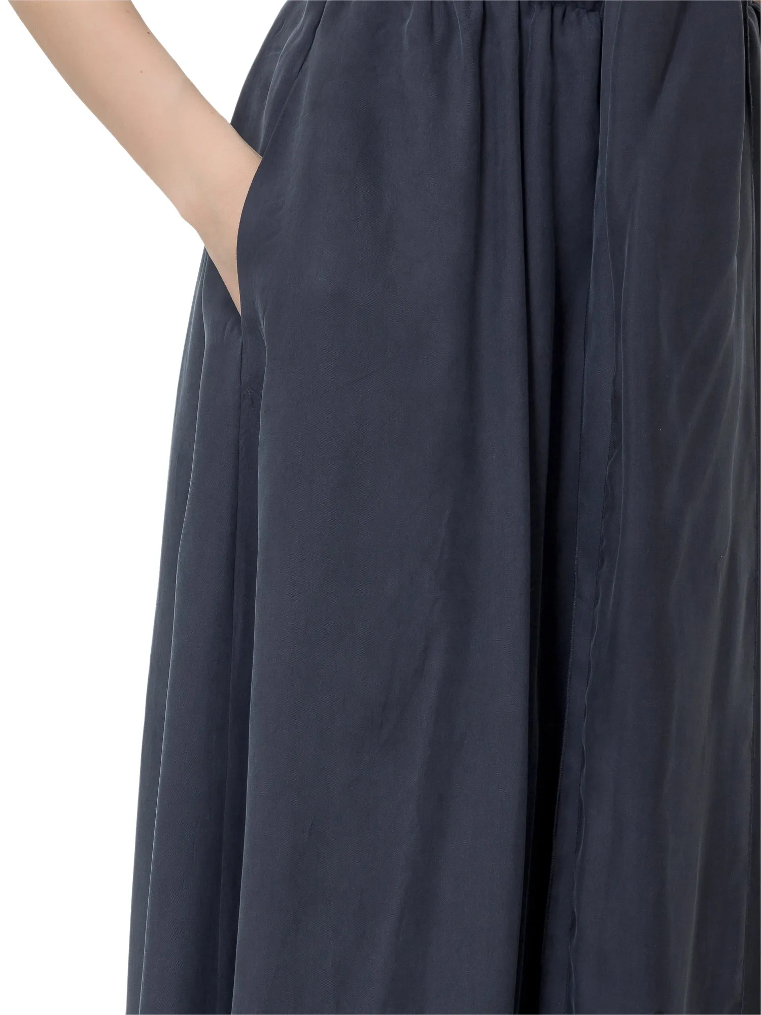 L'Autre Chose Wrap Detailed Sleeveless Midi Dress
