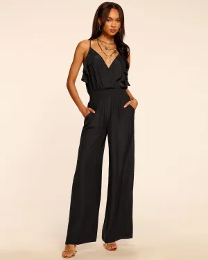 Leilani V-Neck Smocked Waist Jumpsuit