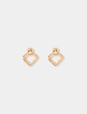 Libbie Square Layered Earrings