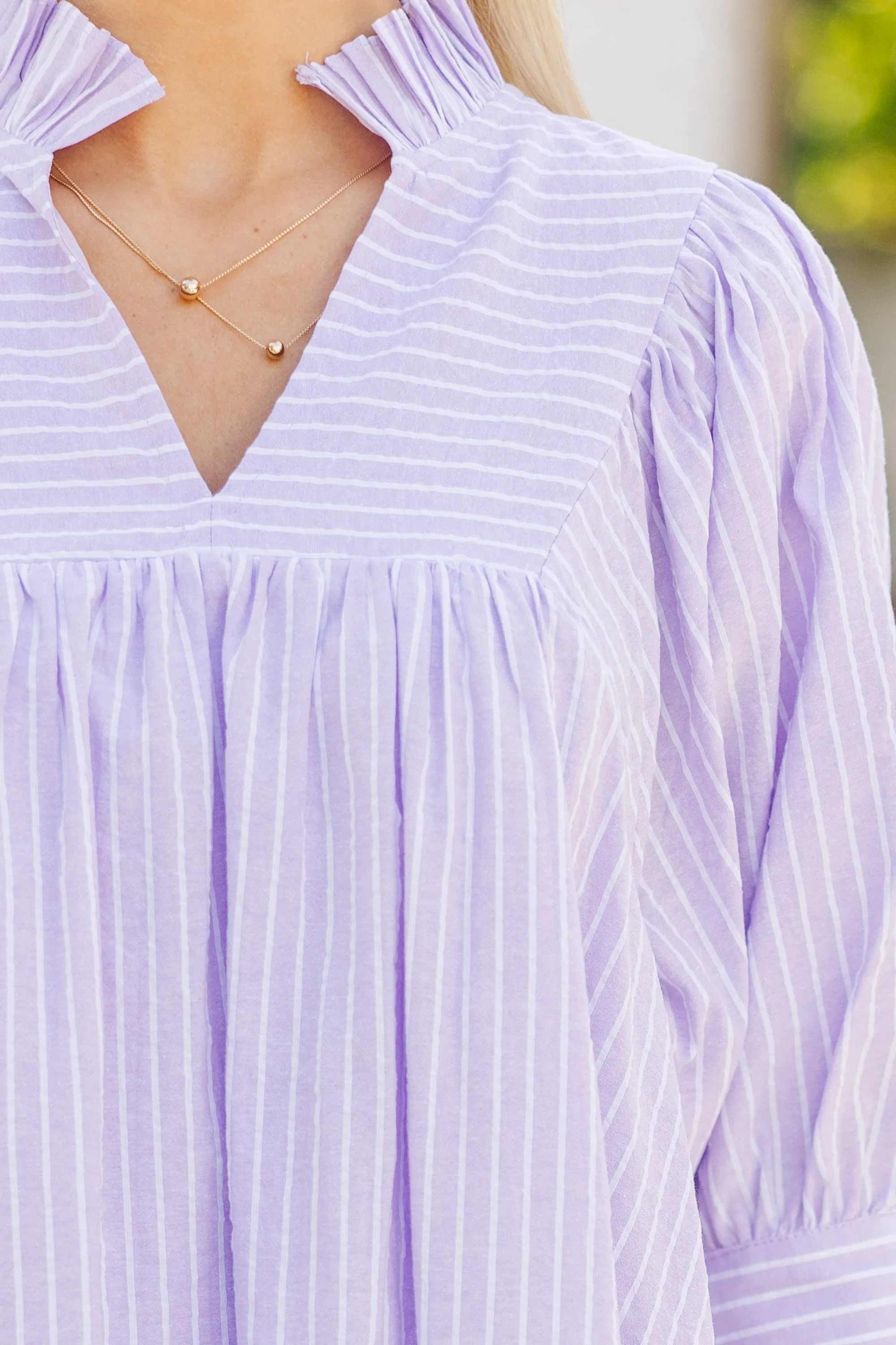 Little Moments Lavender Babydoll Dress