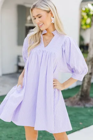Little Moments Lavender Babydoll Dress