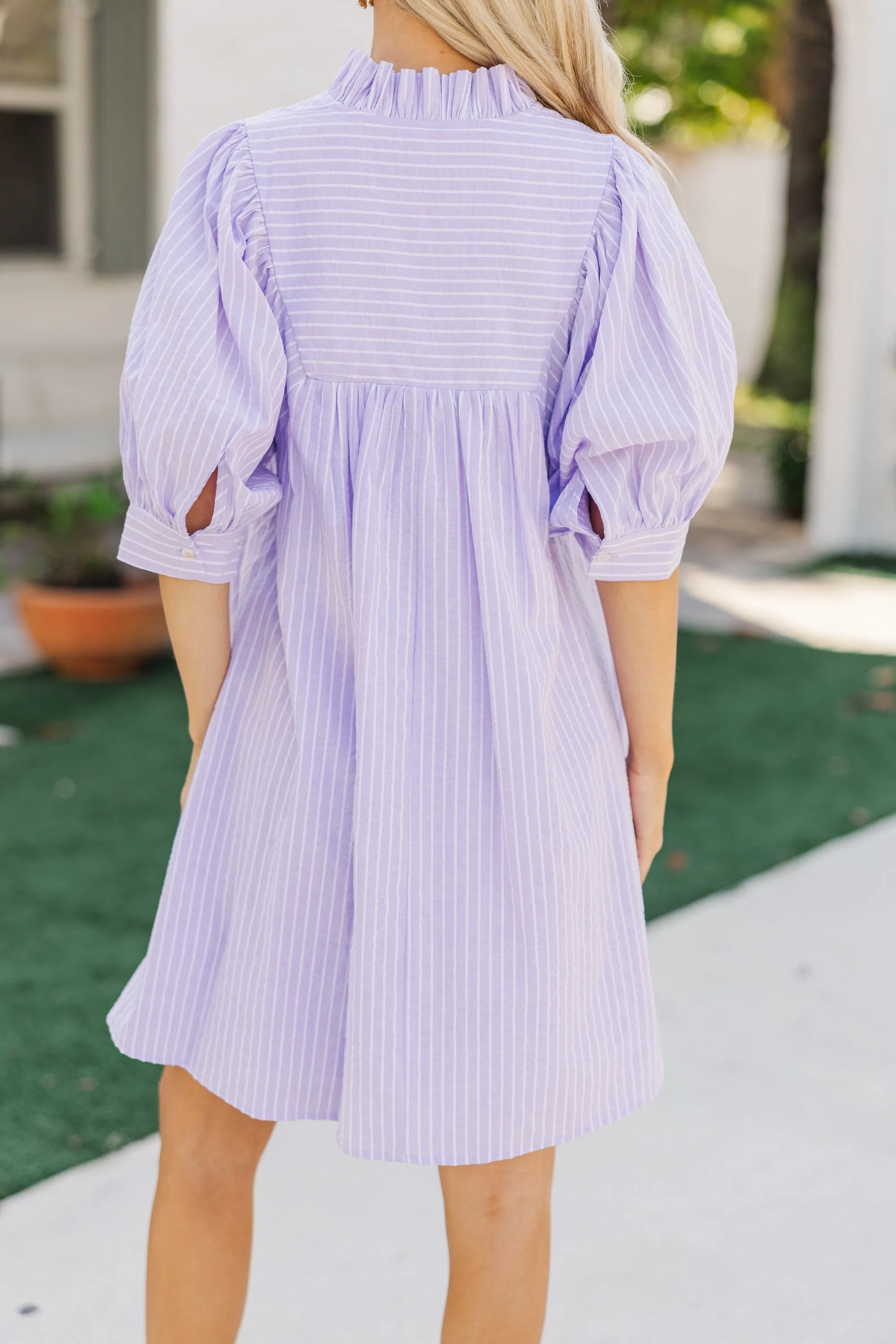 Little Moments Lavender Babydoll Dress