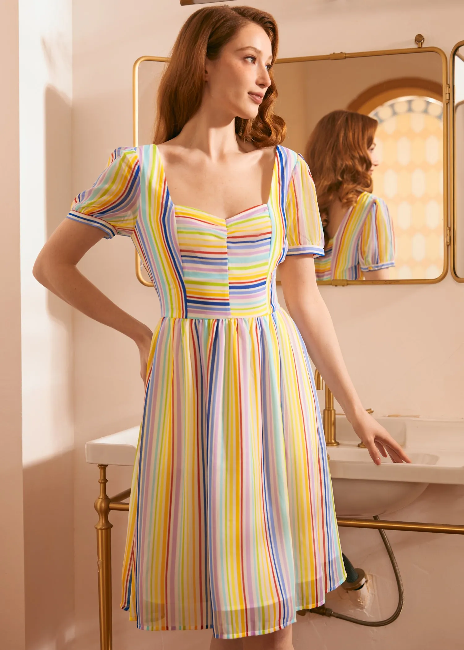 Love Charm Fit and Flare Dress