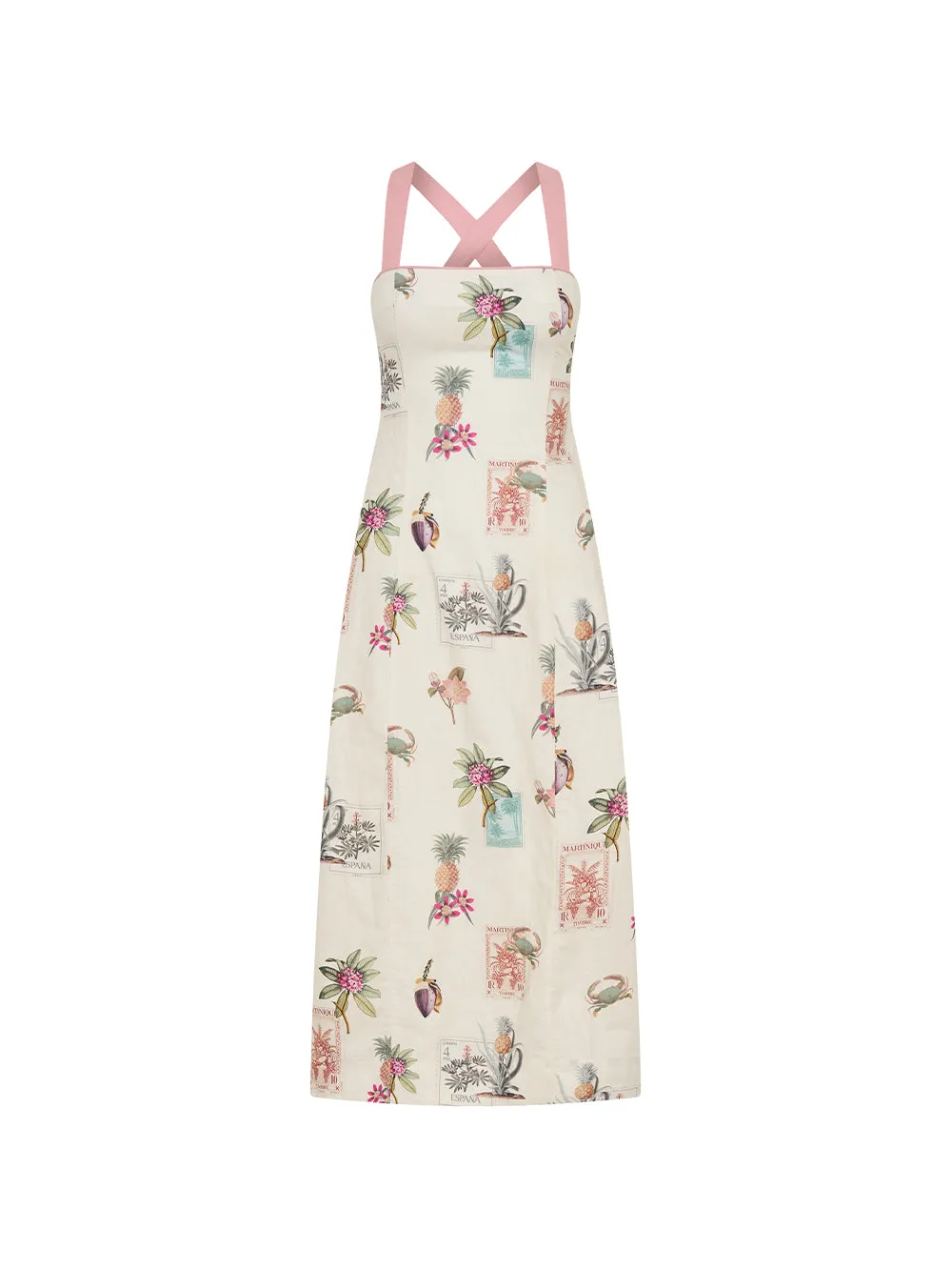 Lyra Tie Back Midi Dress