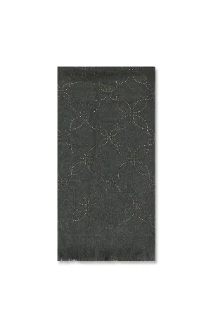 Mandala Charcoal Scarf