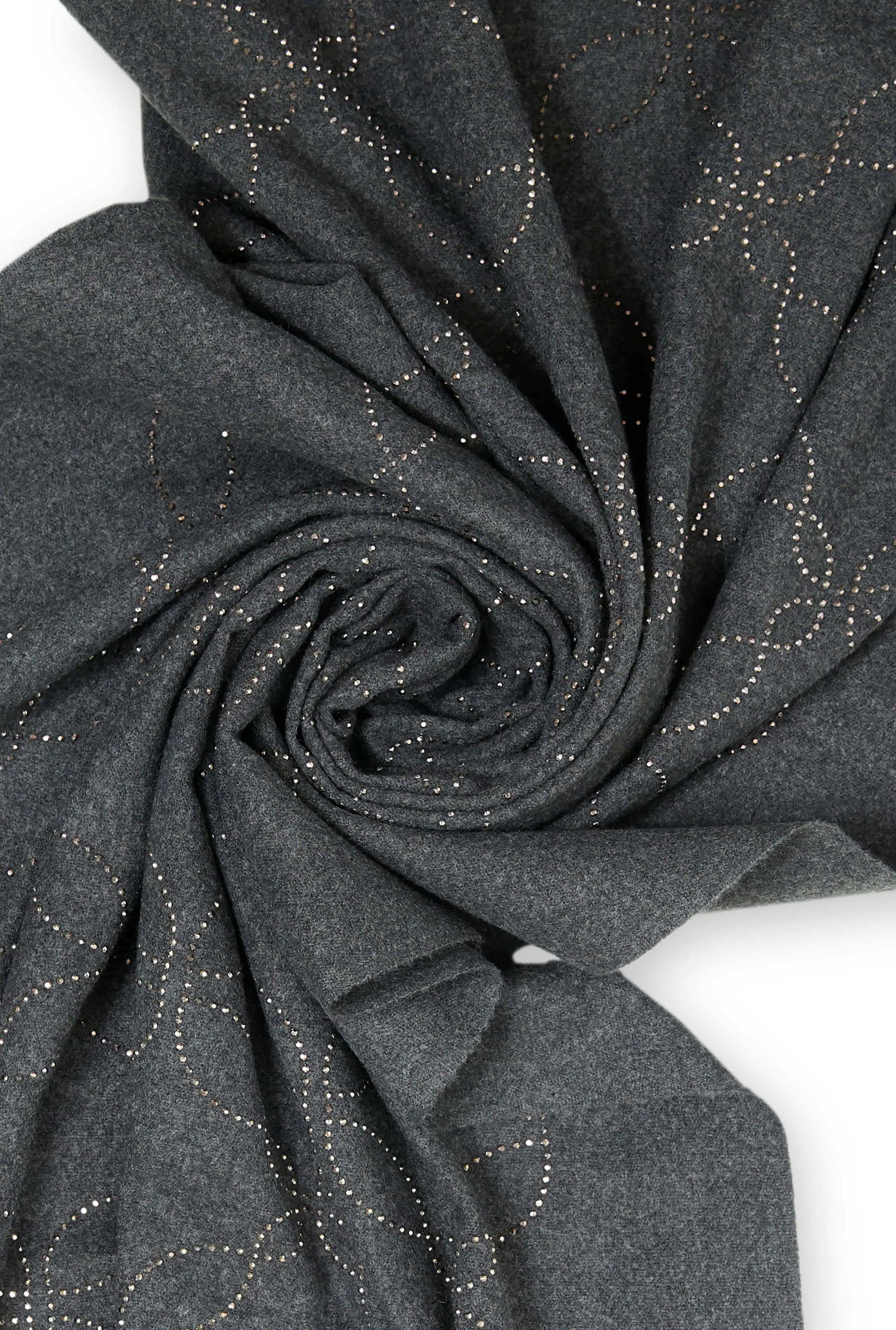Mandala Charcoal Scarf