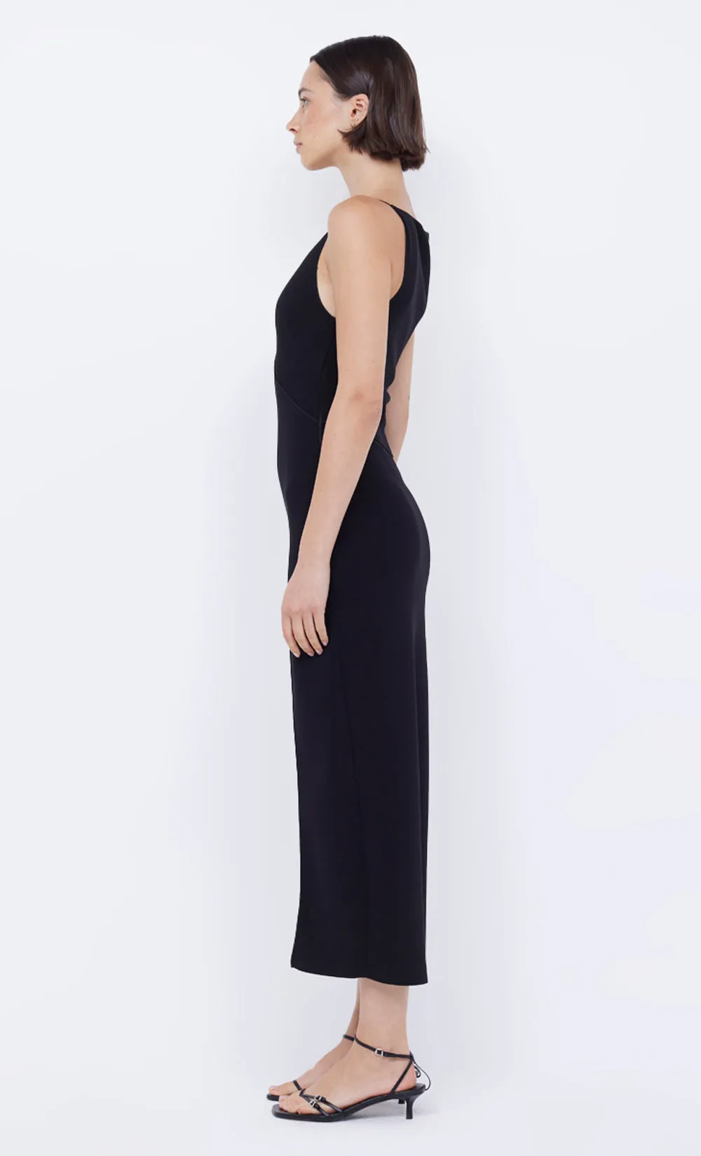 MARIELLE SPLIT DRESS - BLACK