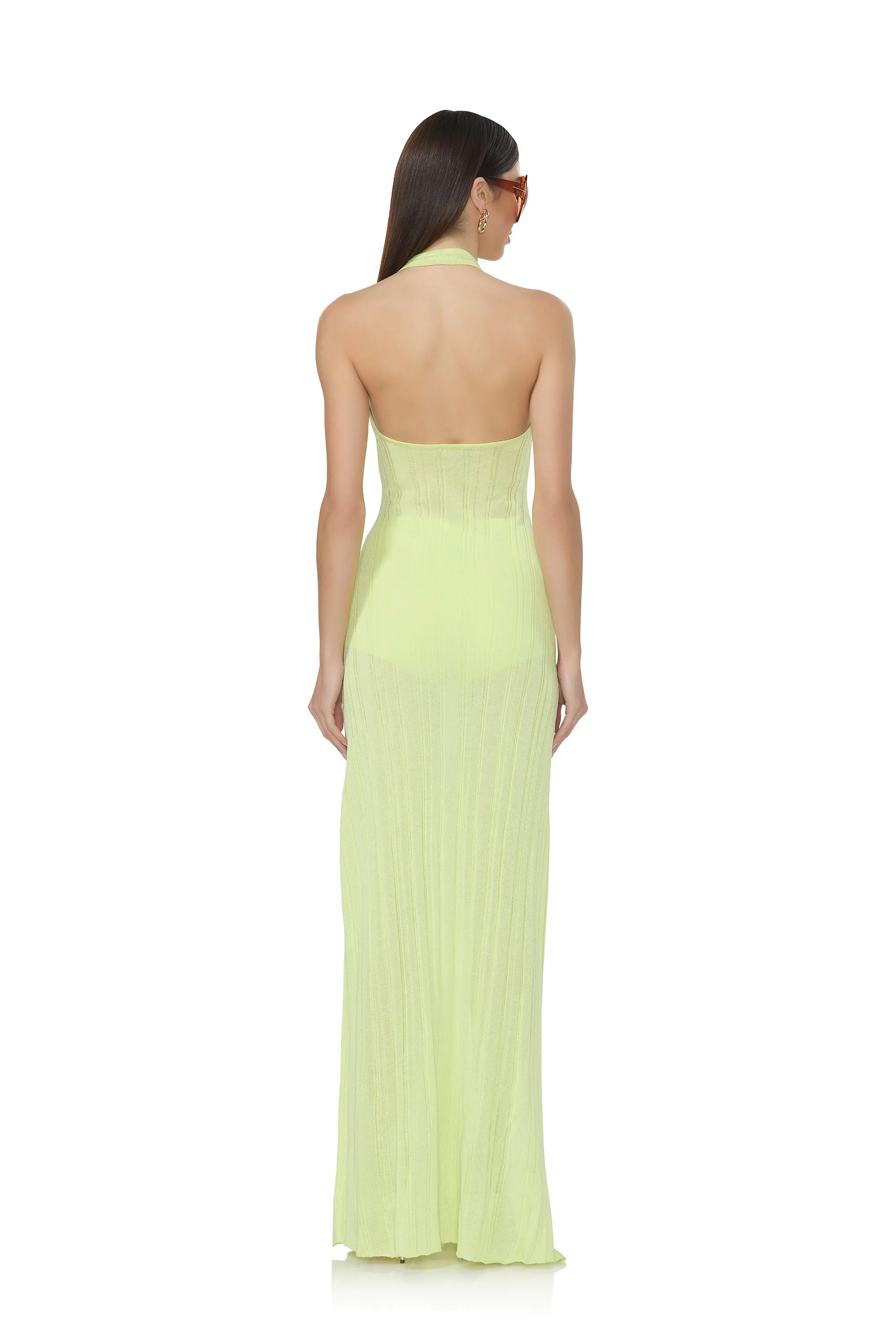 Medina Sweater Dress - Sunny Lime