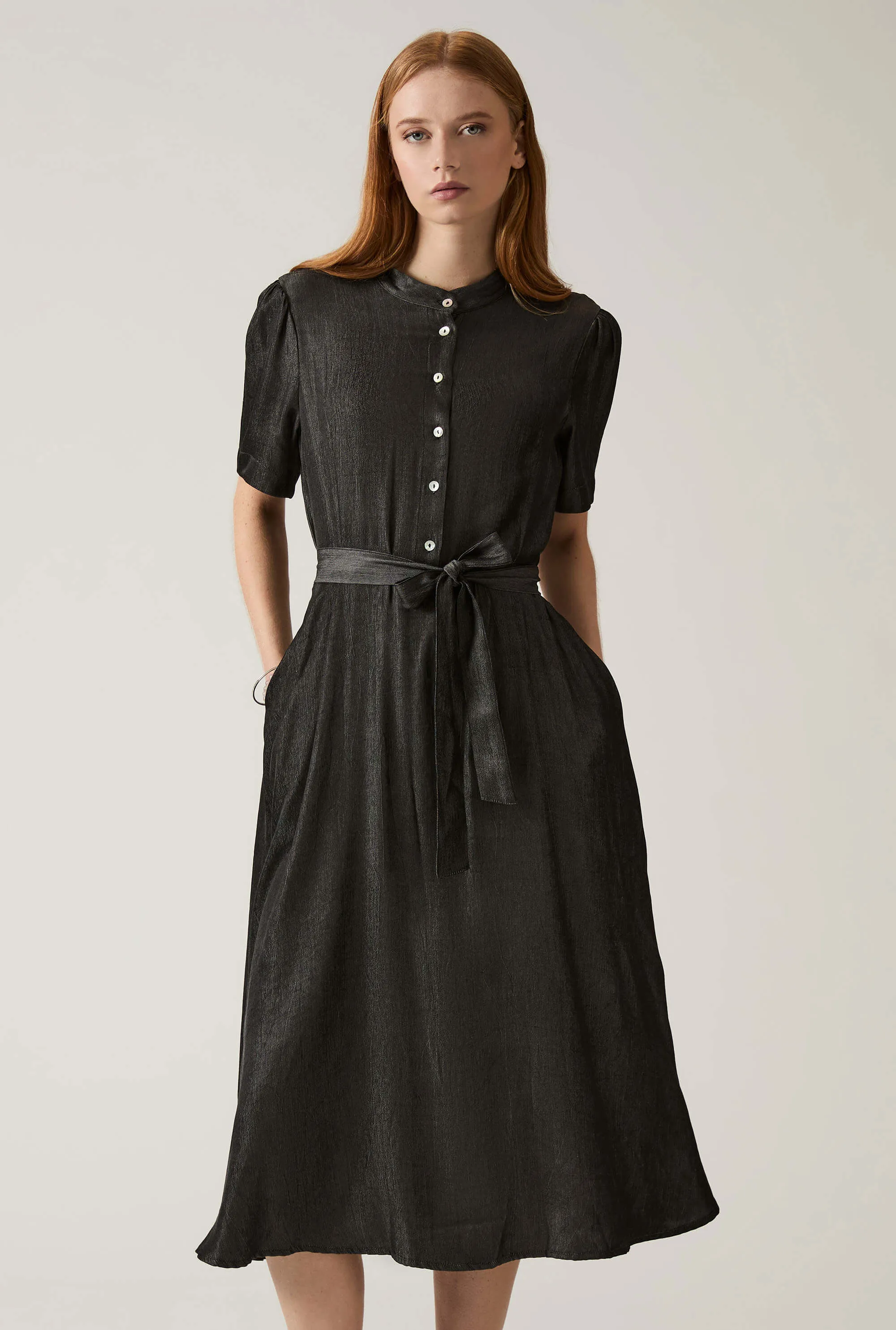 Midi Black Day Dress