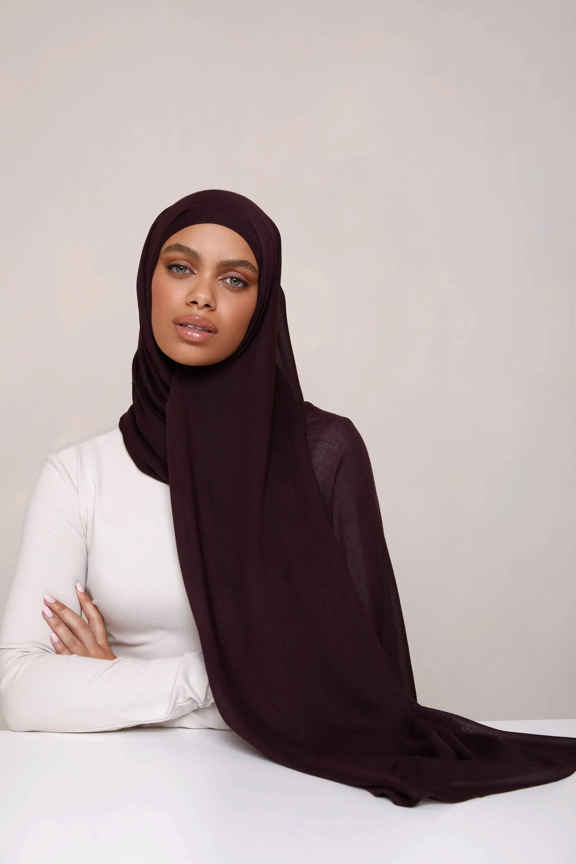Modal Hijab - Chocolate Plum