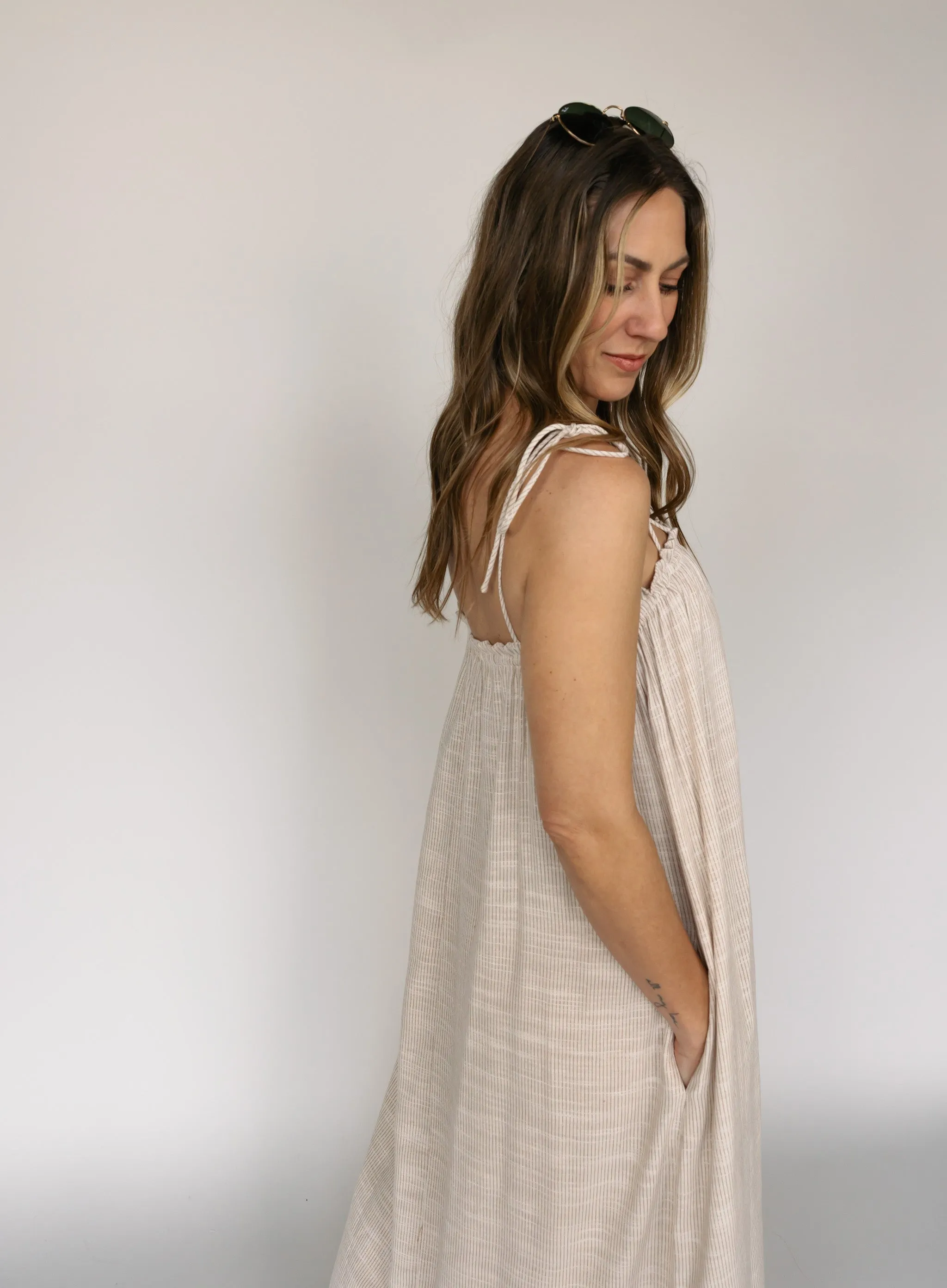 Mojave Tie Strap Midi Dress