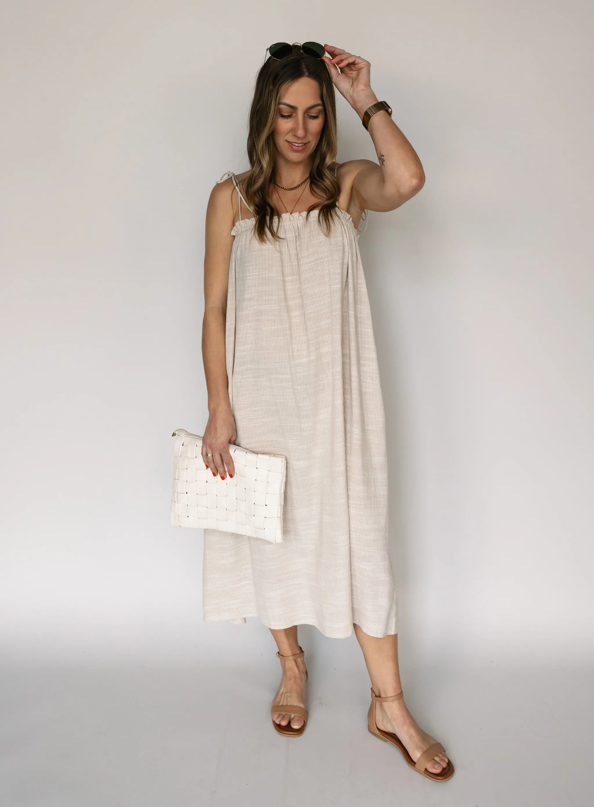 Mojave Tie Strap Midi Dress