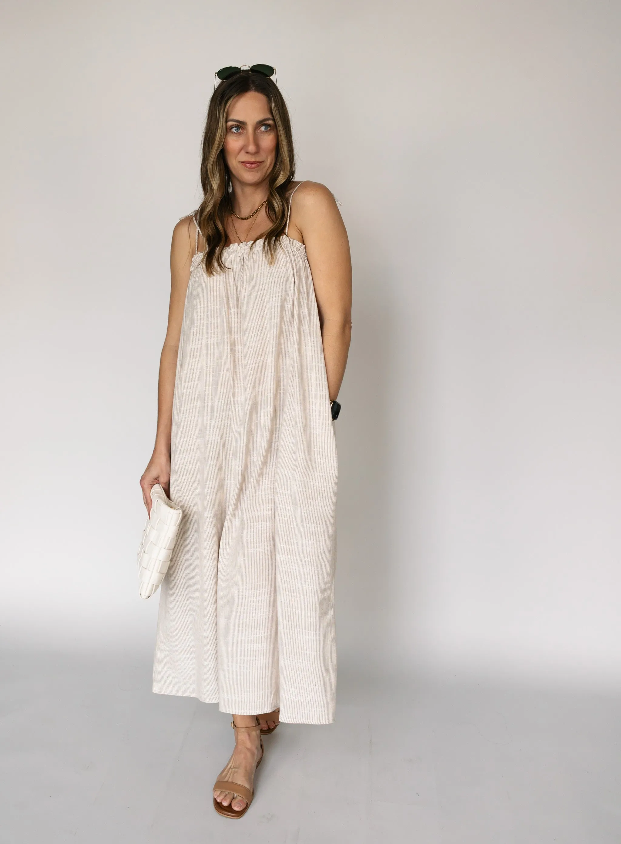 Mojave Tie Strap Midi Dress