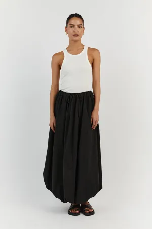 MONTY BLACK BUBBLE COTTON SKIRT
