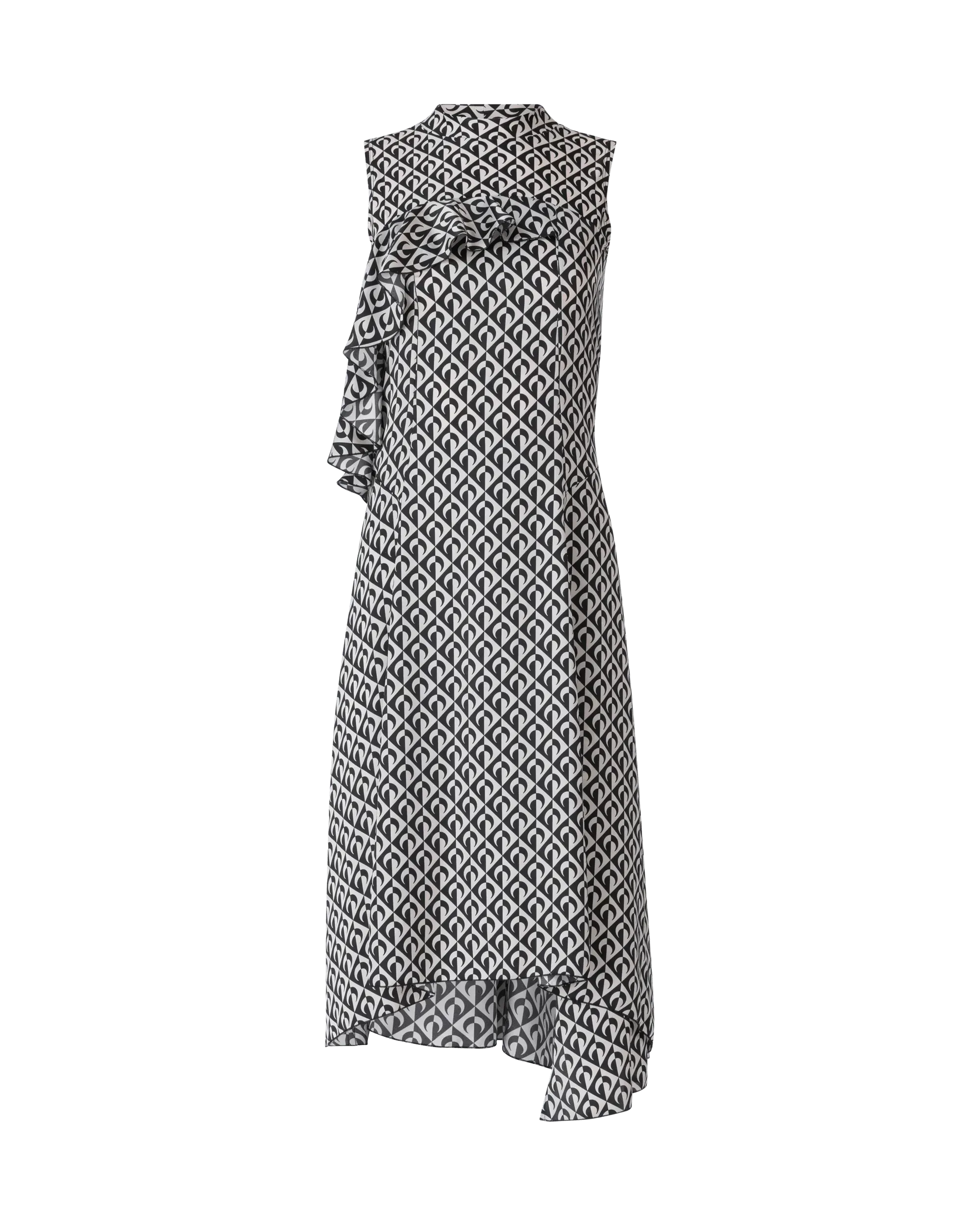 Moon Print Midi Dress