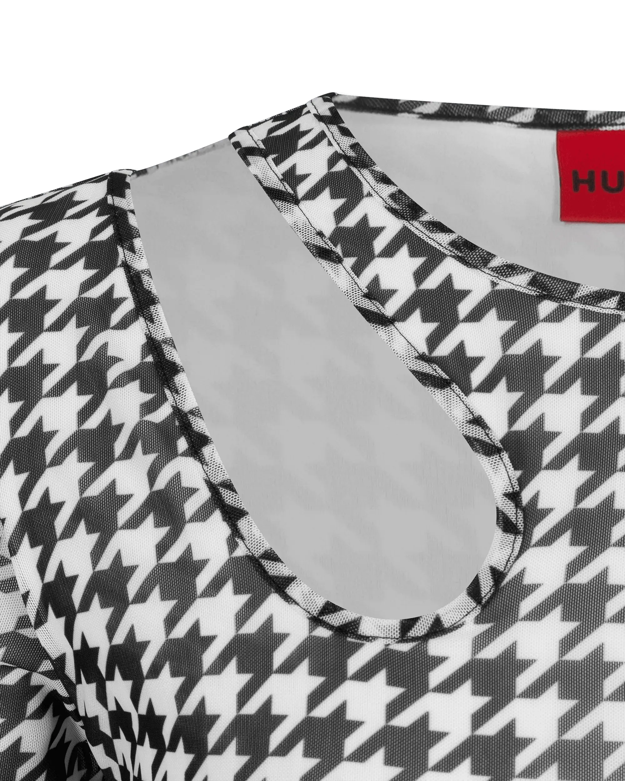Nalusia Houndstooth Midi Dress