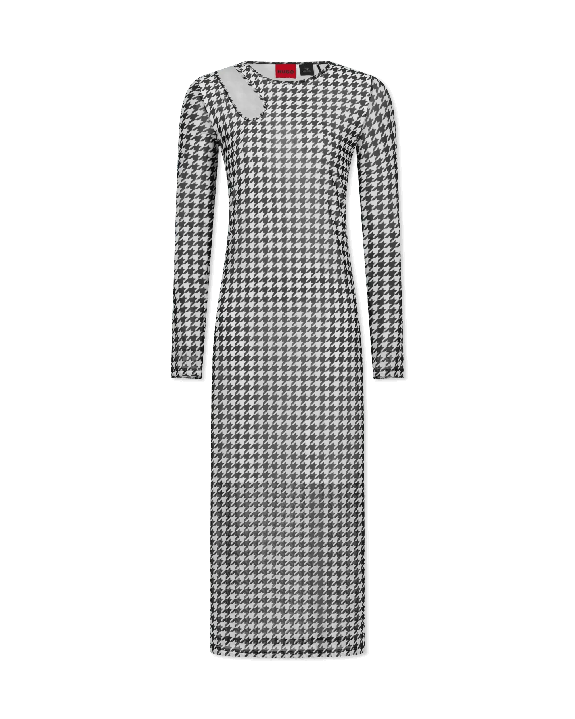Nalusia Houndstooth Midi Dress