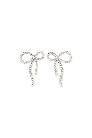 Pilgrim Jolanta Recycled Earrings - Silver Plated Crystal