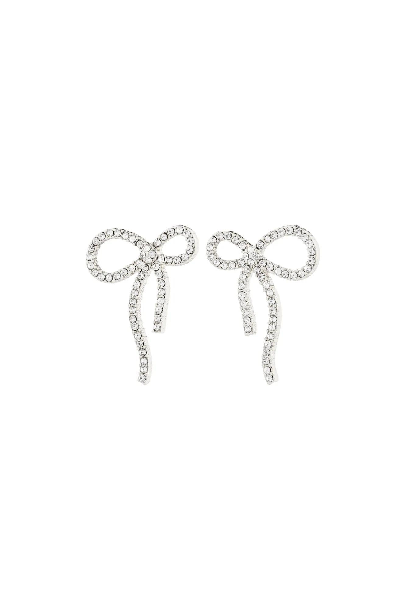 Pilgrim Jolanta Recycled Earrings - Silver Plated Crystal