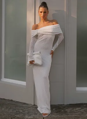 Pollyanna Knit Hardware Maxi Dress - Ivory