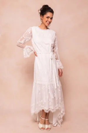 Queenie Dress in White
