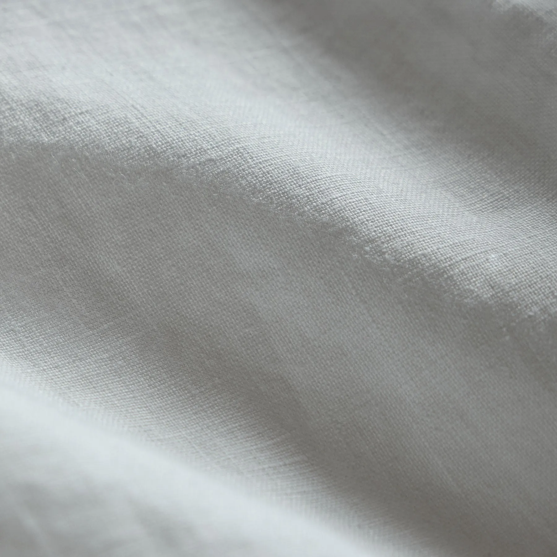 Relaxed Fit Linen Short - White