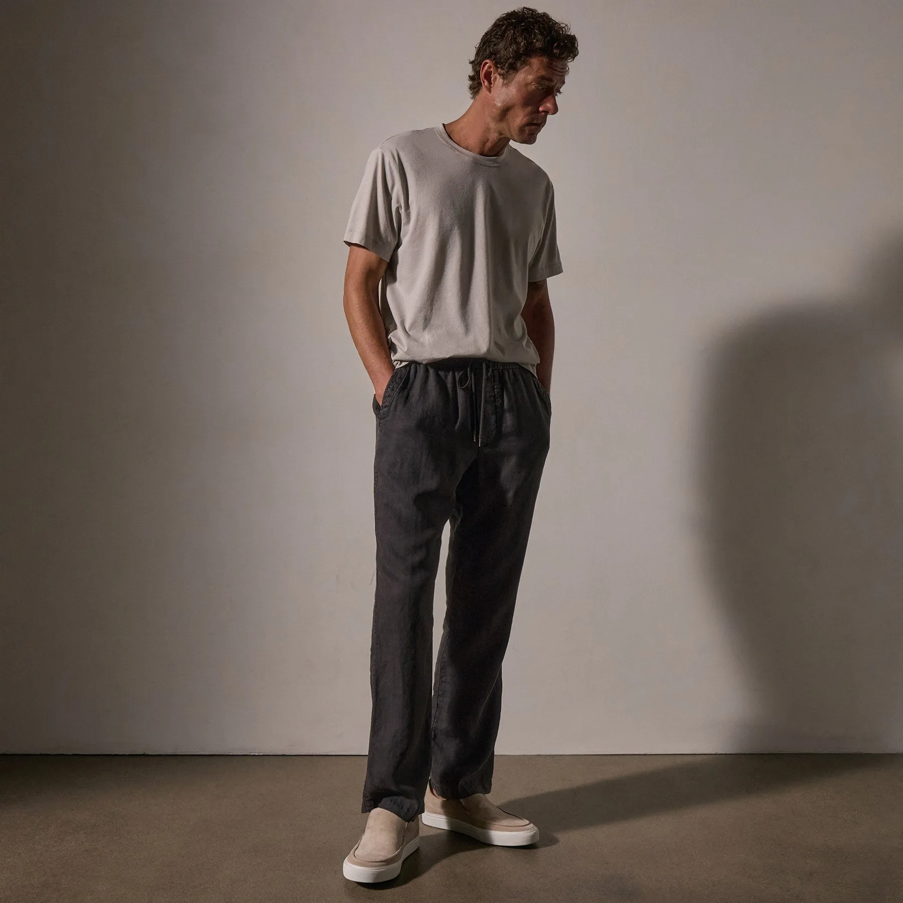 Relaxed Linen Pant - Magma Pigment