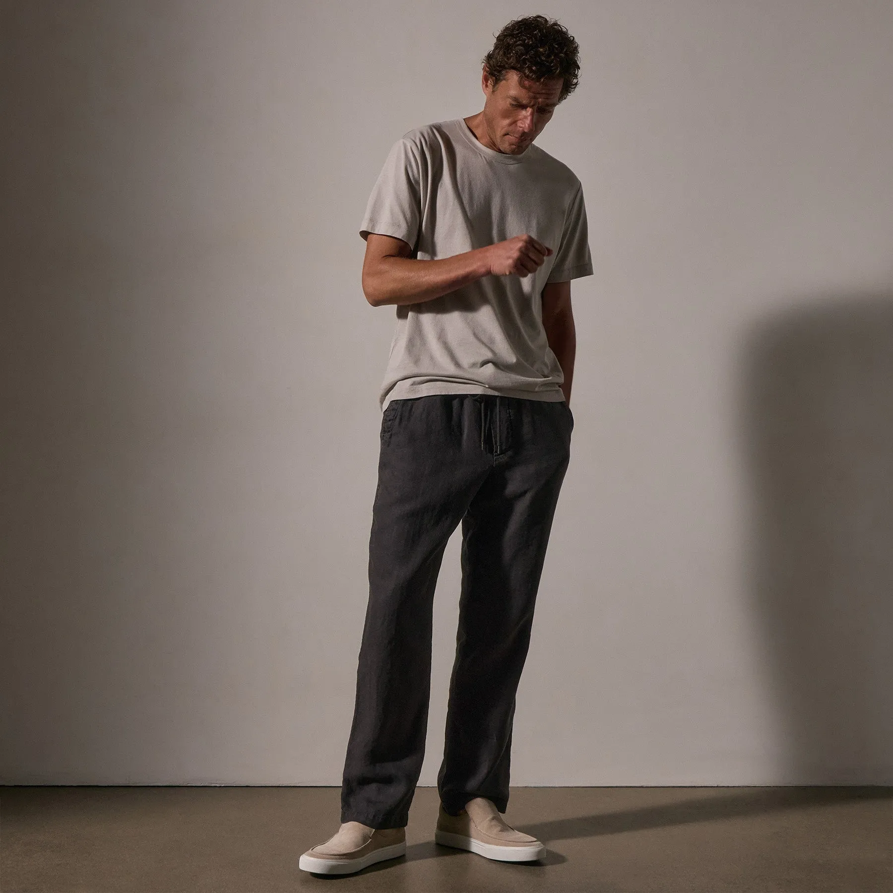 Relaxed Linen Pant - Magma Pigment