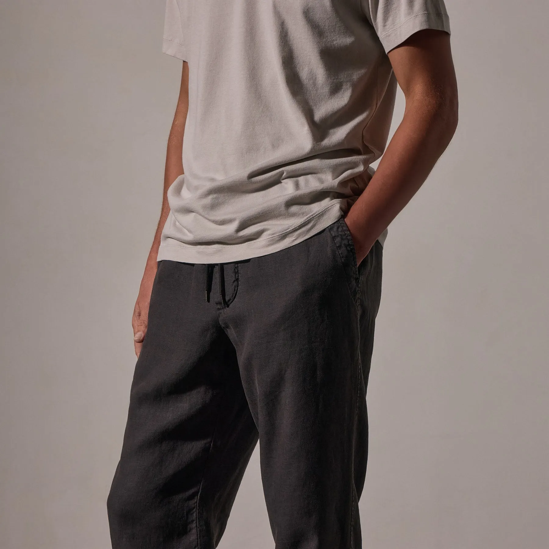 Relaxed Linen Pant - Magma Pigment