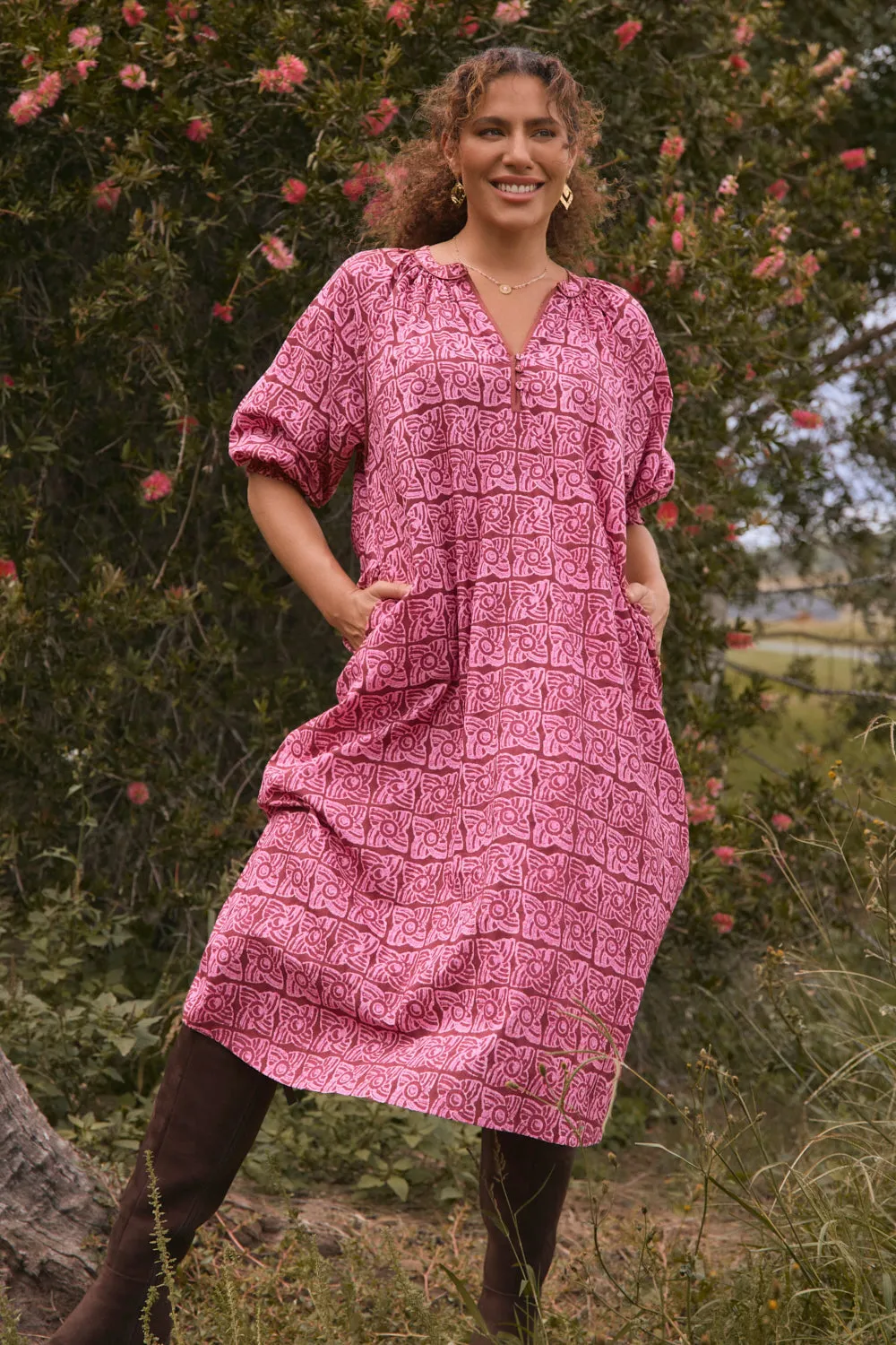 Robin Tunic Dress in Windmills