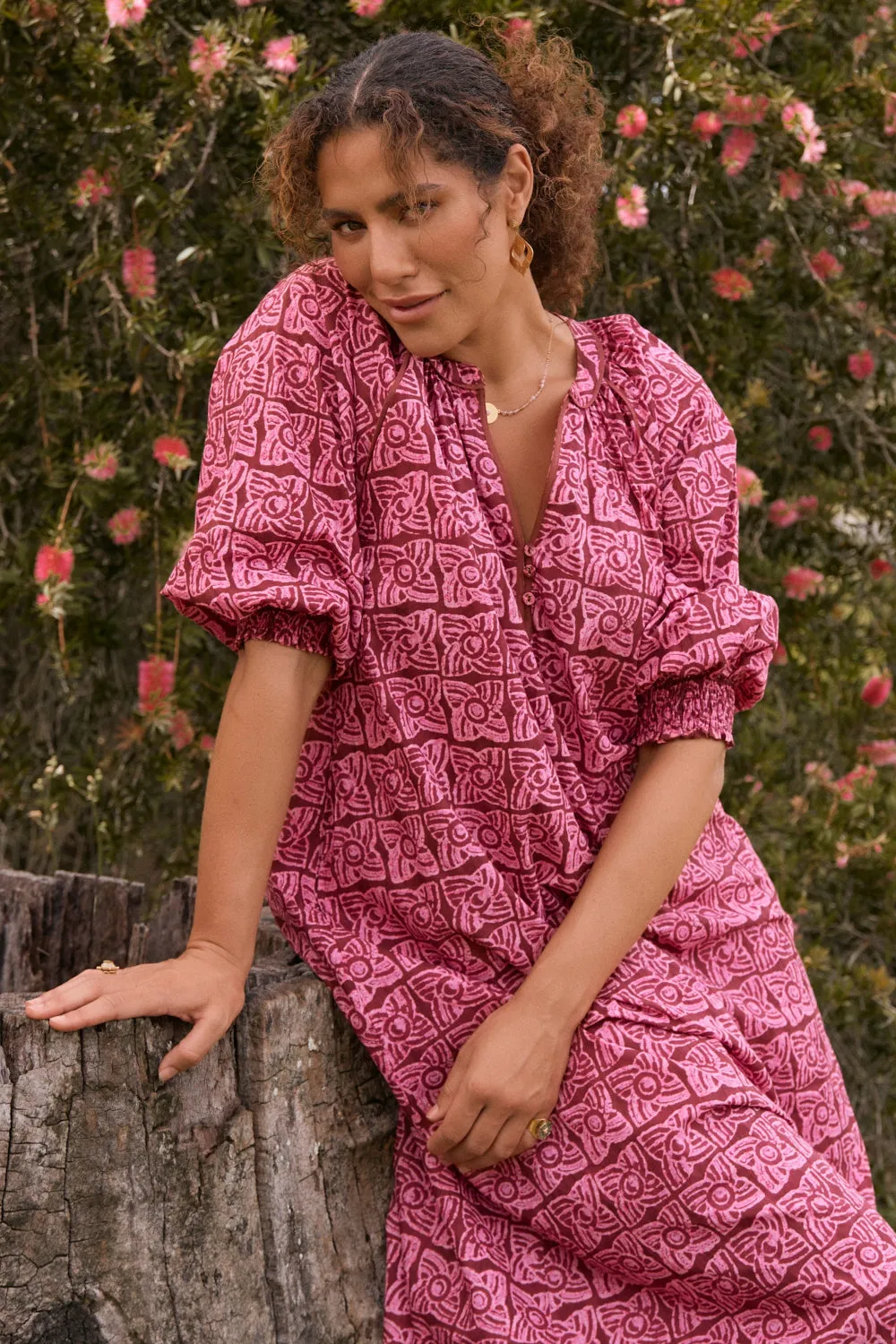 Robin Tunic Dress in Windmills