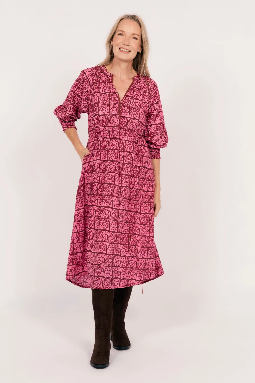 Robin Tunic Dress in Windmills
