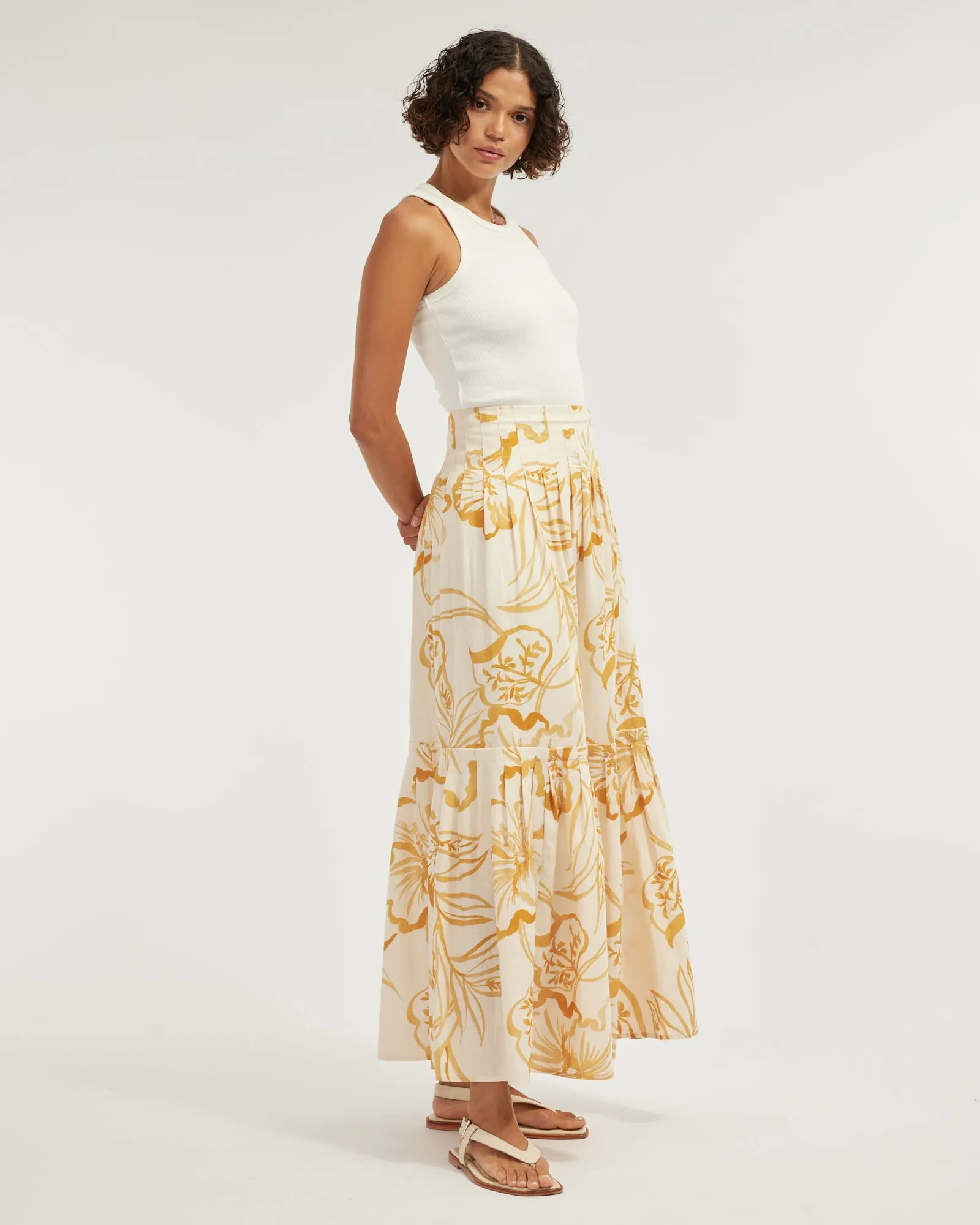 Rosemallow Pleated Skirt