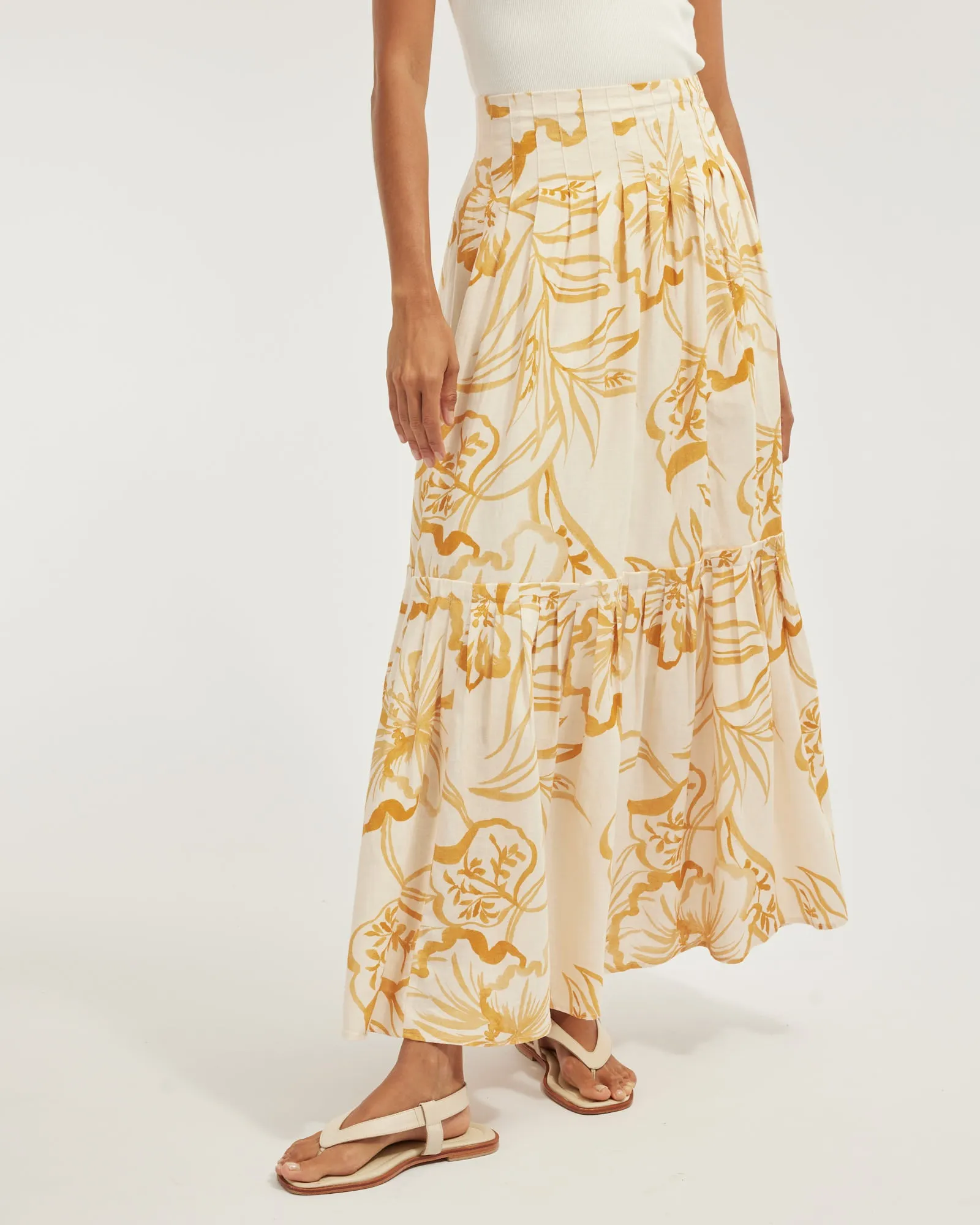 Rosemallow Pleated Skirt