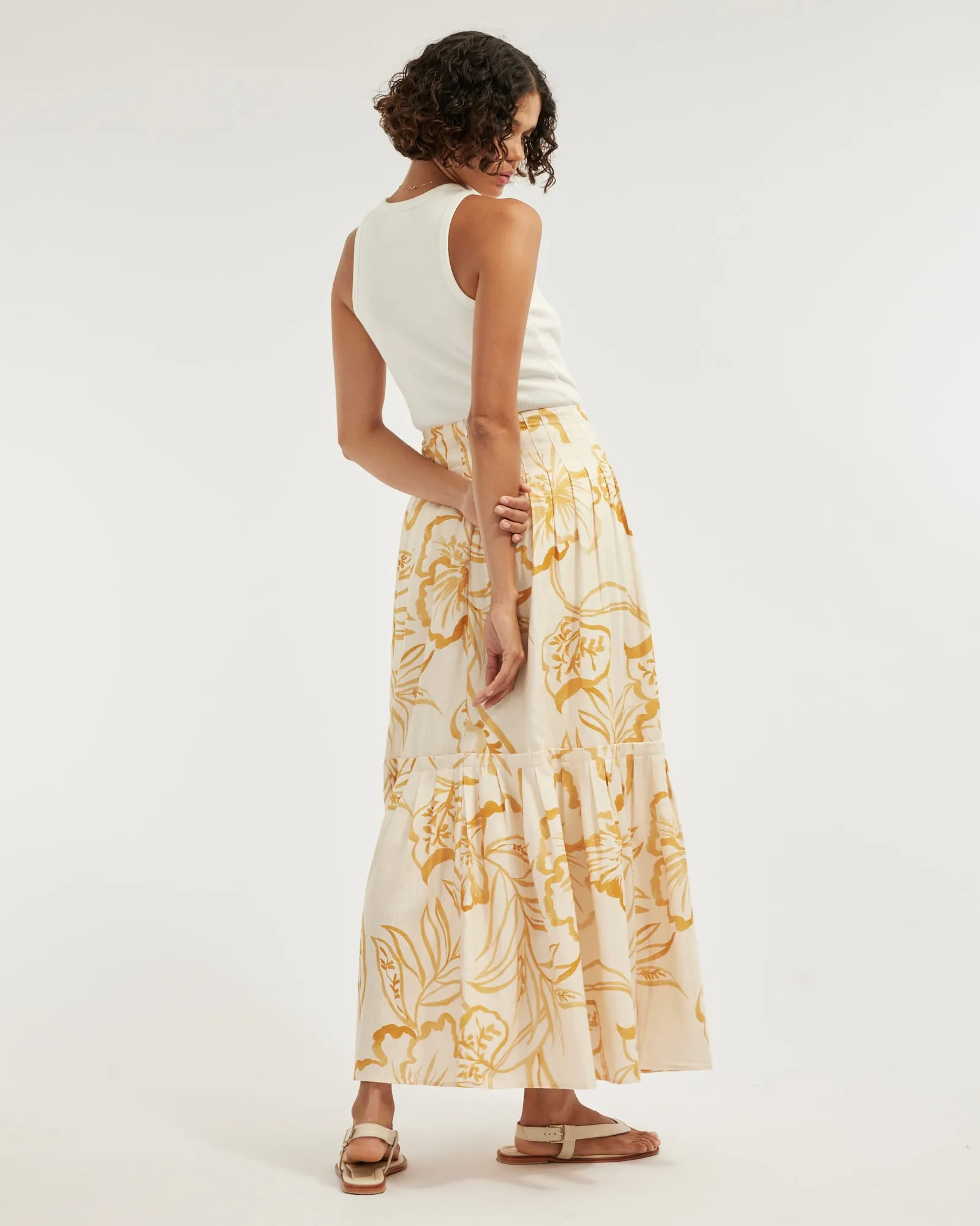 Rosemallow Pleated Skirt