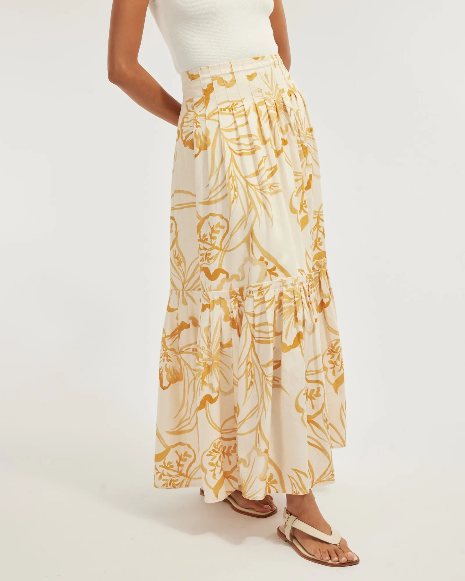 Rosemallow Pleated Skirt