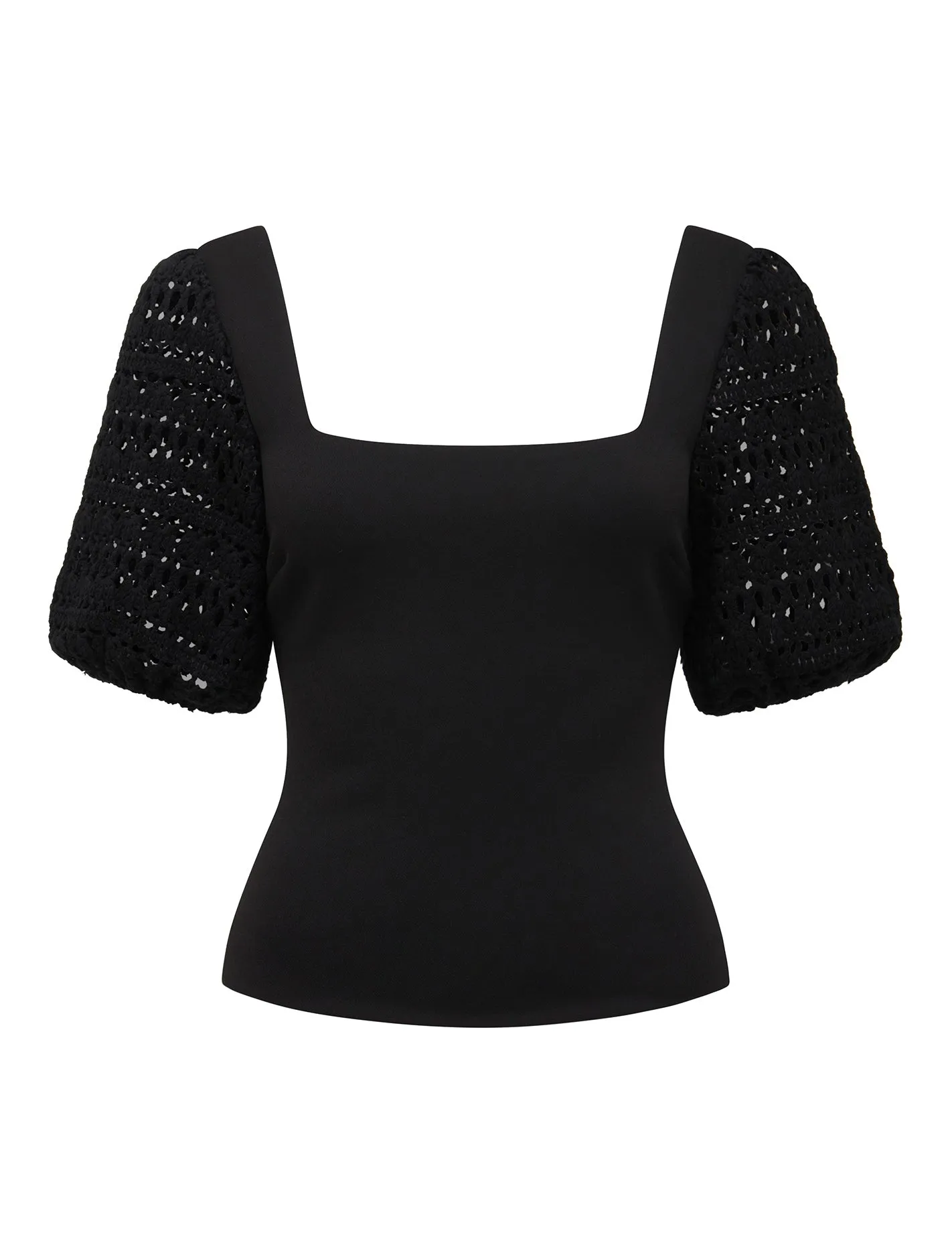 Sandy Crochet Sleeve Top
