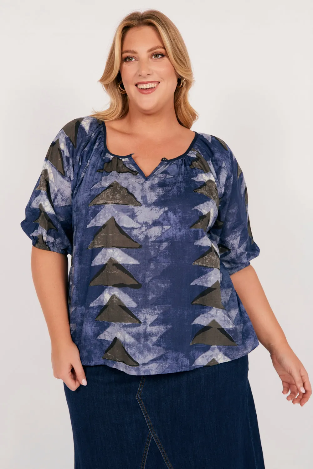 Sara Blouse in Bagru