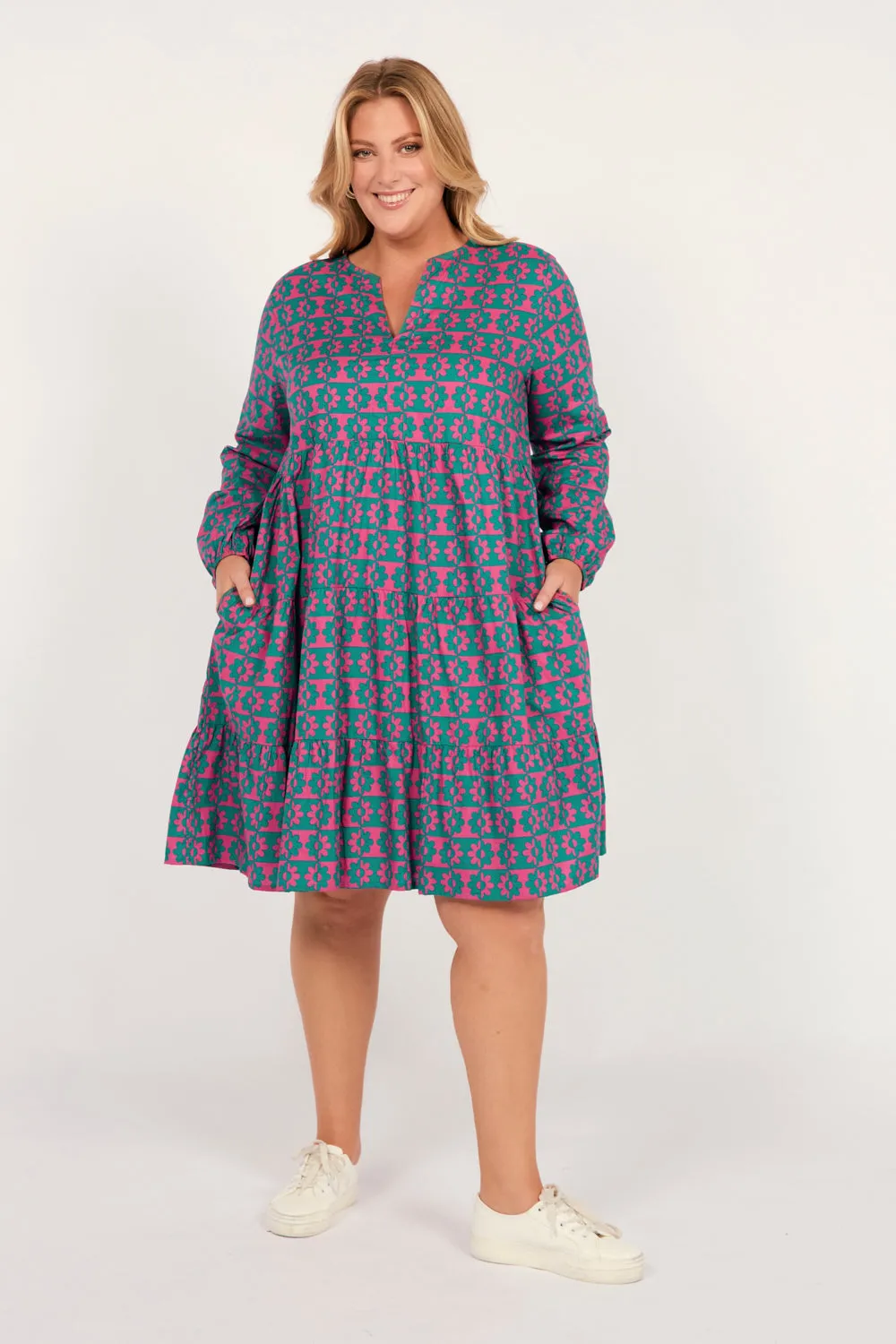 Scout Long Sleeve Dress in Vacation