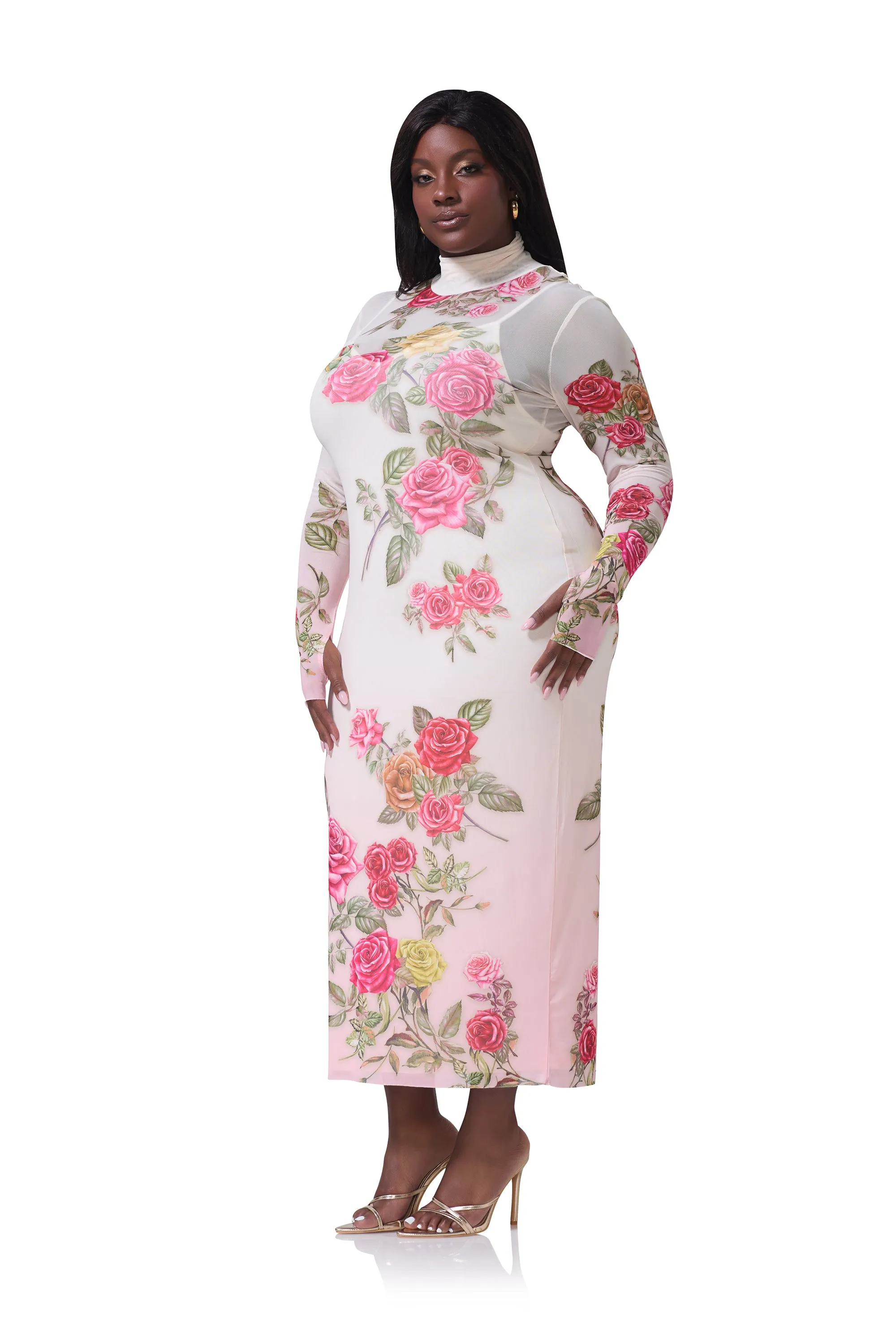 Shailene Dress - Falling Roses