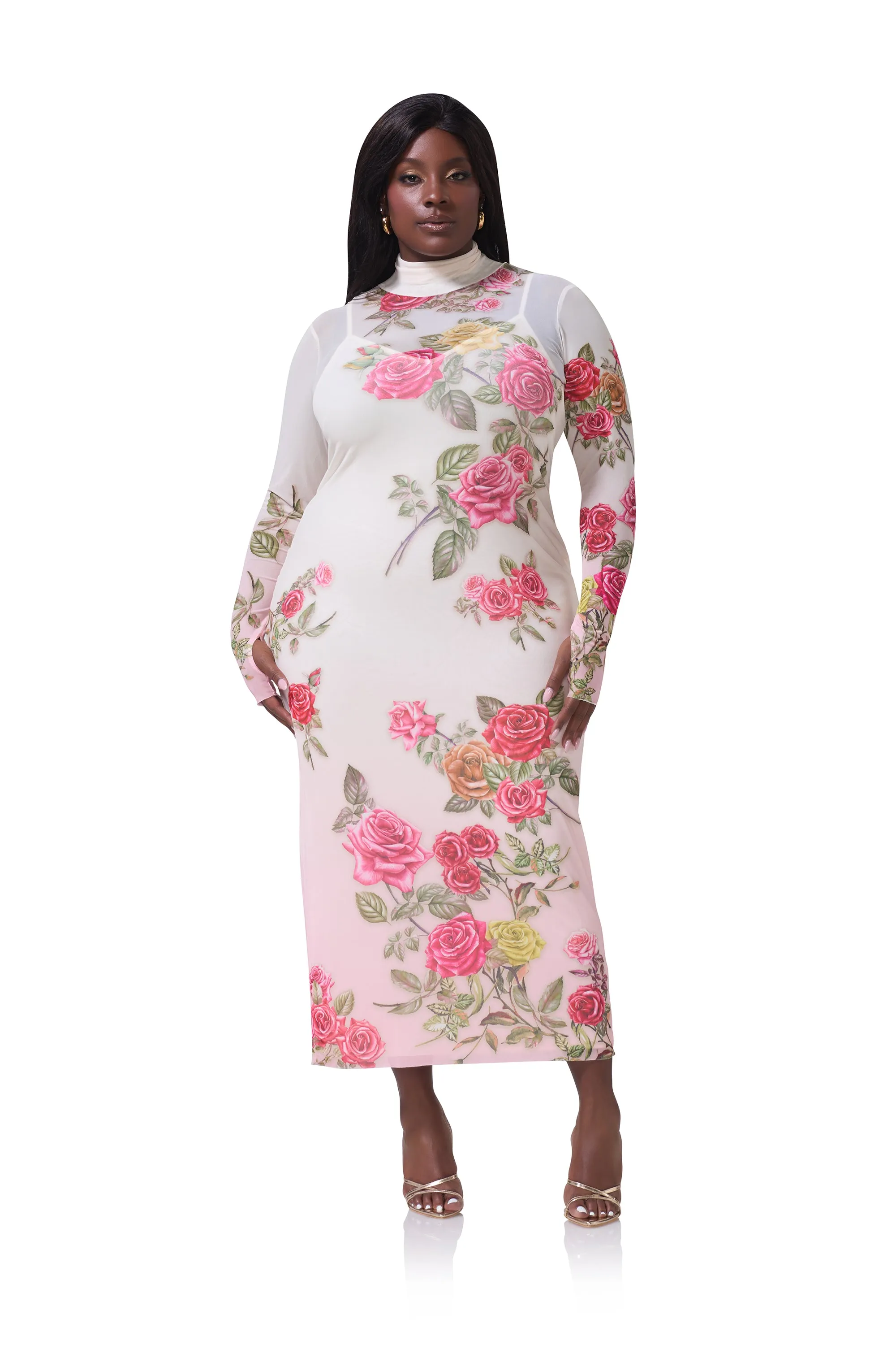 Shailene Dress - Falling Roses